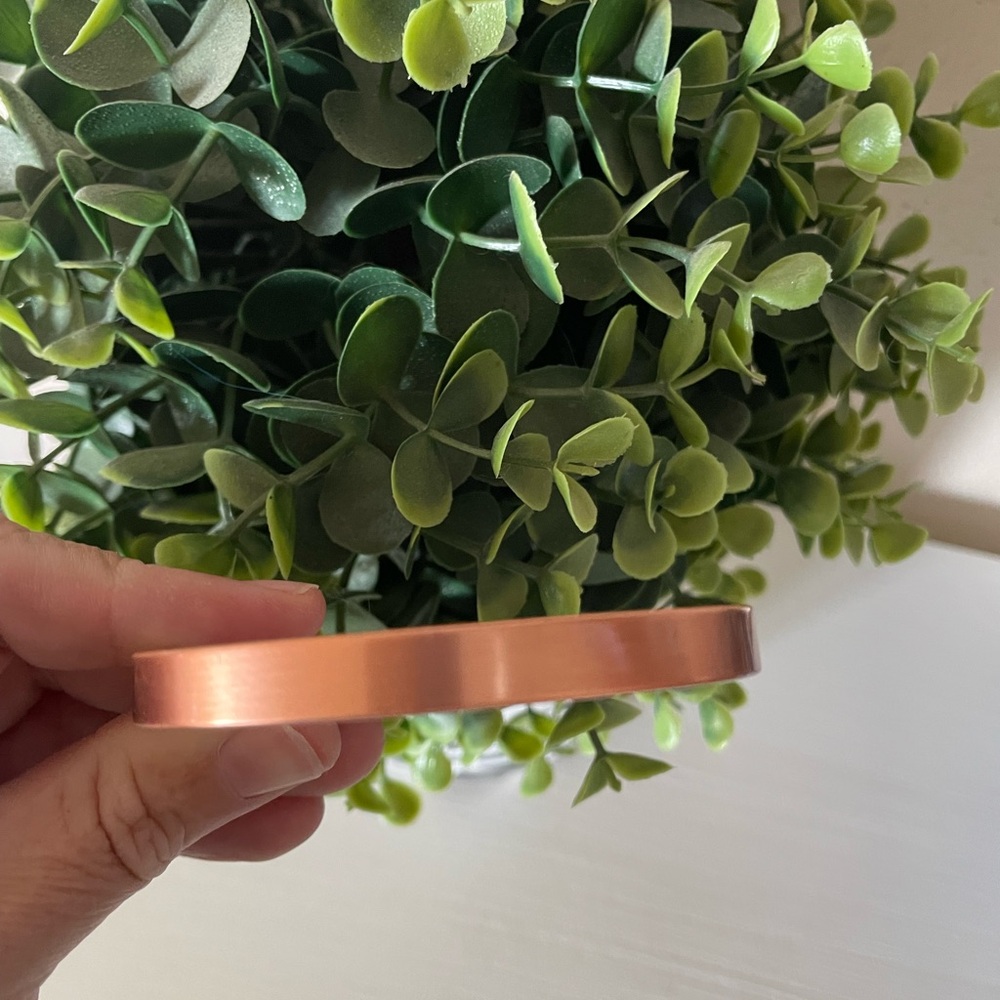 Vintage style minimalist modern Copper Magnetic Bracelet cuff 6.25” with 1.25”